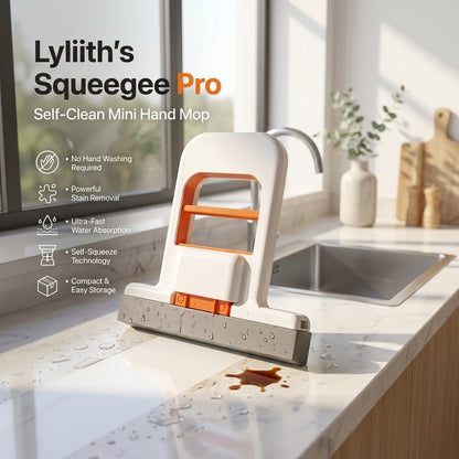 Lyliith's Squeegee Pro: Self-clean Mini Hand Mop